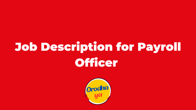Job Description for Payroll Officer