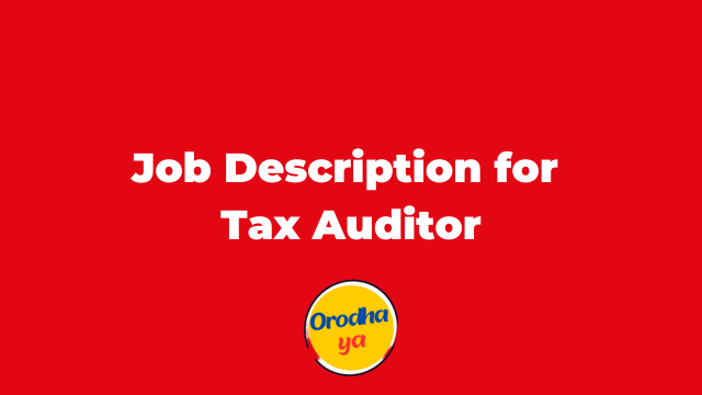 Job Description for Tax Auditor