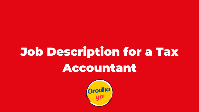 Job Description for a Tax Accountant