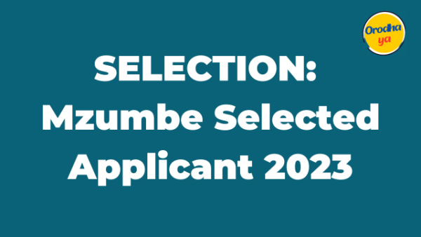 SELECTION: Mzumbe Selected Applicant 2023