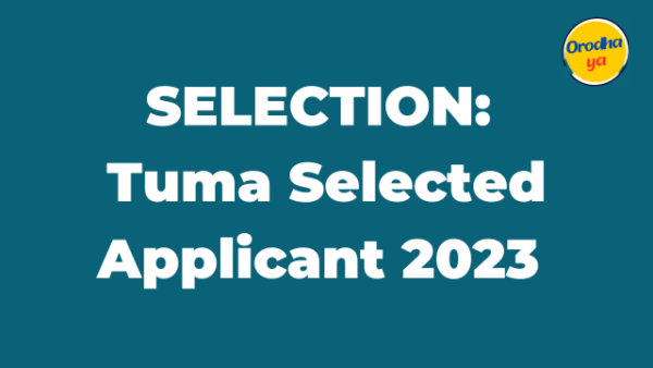 SELECTION: Tuma Selected Applicant 2023 Latest