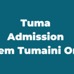 Tuma Admission System Tumaini Online