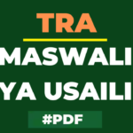 Maswali ya Usaili TRA Interview Question New pdf Download here !