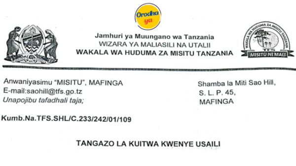 ORODHA YA Walioitwa kwenye Usaili TFS Call for Interview Tanzania Forest Services