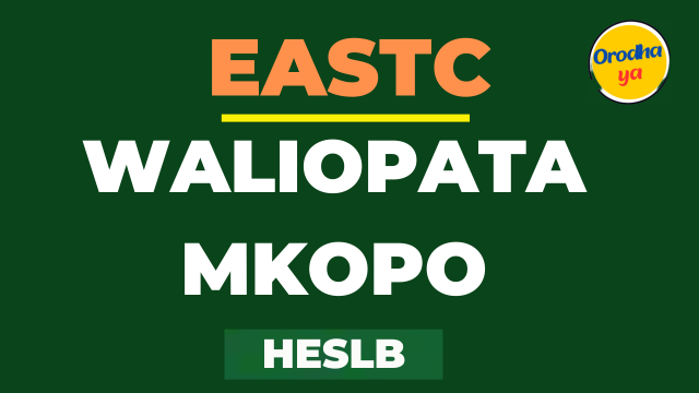 Orodha ya Waliopata Mkopo EASTC PDF LIST Download HESLB