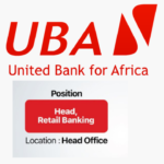 Uba Recruitment Head Retail Banking Jobs/Vacancies Apply here
