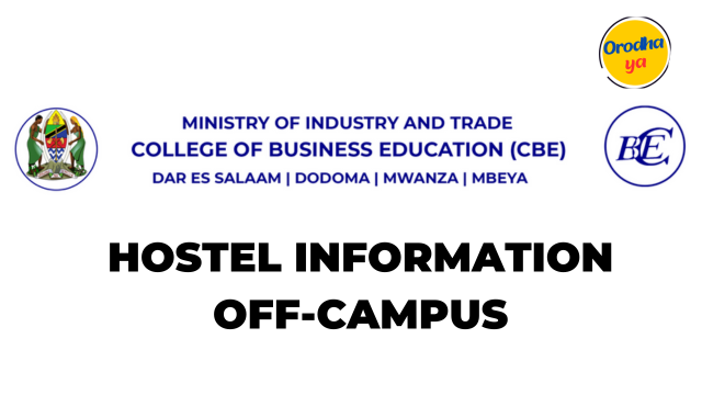 College of Business Education (CBE), Hostel Information Off-Campus