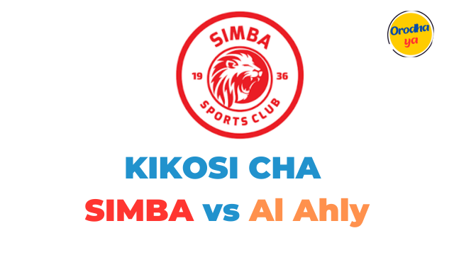 Kikosi Cha Simba Vs Al Ahly African Football League (AFL) October, 2023