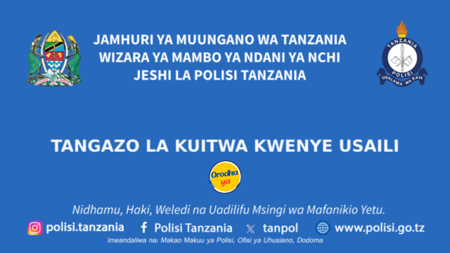 Kuitwa kwenye Usaili Polisi Call for Interview Polisi Tanzania Pdf Check Out