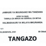 Mkuranga District council, Nafasi za Watendaji Jobs Vacancies