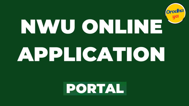 NWU Online Application Portal/Form www.nwu.ac.za 'Steps' How