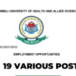 Nafasi za kazi Muhimbili University of Health and Allied Sciences (MUHAS)- 19 Posts