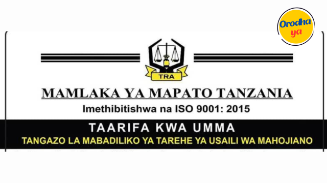 Tanzania Revenue Authority (TRA), Mabadiliko ya Usaili Moved Forward