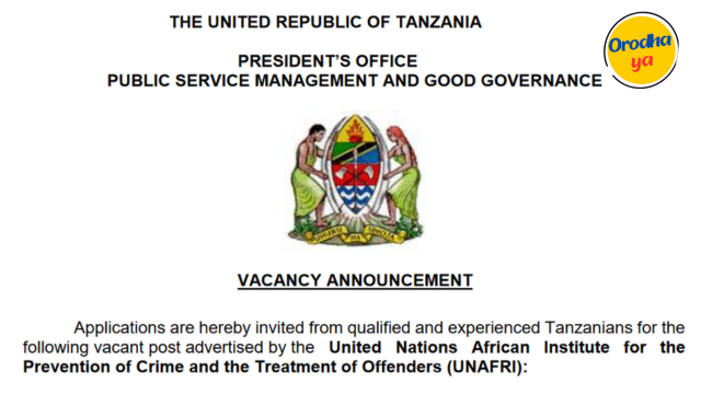 UNAFRI, (Senior-level, Full-time) Administrative and Finance Officer Jobs Vacancies