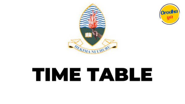 University Of Dar Es Salaam (UDSM), Examination Time Table 2023-24 Supplementary