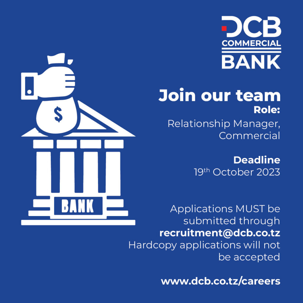 nafasi za kazi DCB Commercial Bank Relationship manager