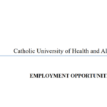 Catholic University of Health and Allied Sciences (CUHAS) Recruitment: New Jobs Vacancies November, 2023