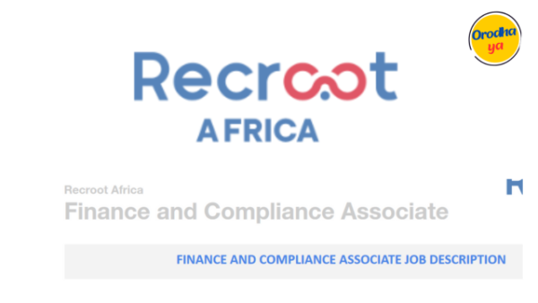 Finance and Compliance Associate Jobs at Recroot Africa Apply