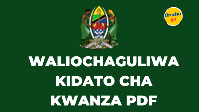 TAMISEMI Waliochaguliwa Kidato cha kwanza 2024 Form One Selection 2024-25 Release Out