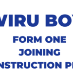 Bwiru Boys Joining Instruction 2024-25 PDF S0104 Release Check Out