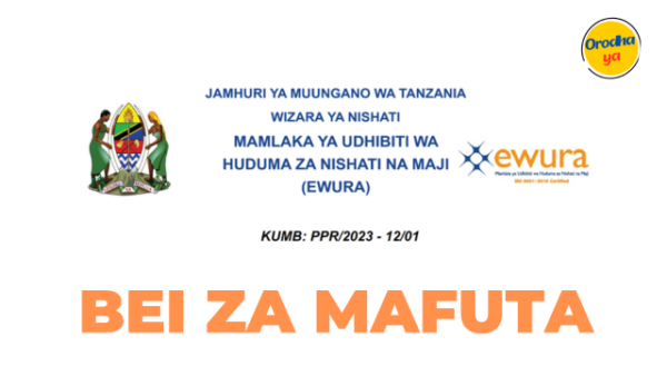 EWURA Bei ya Mafuta 2023, Petroli and Dizeli 'Cap Prices'
