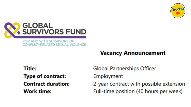 Global Partnerships Officer Jobs at Global Survivors Fund (GSF) December 2023