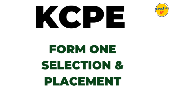 KCPE Form One Selection 2024-25 kemis.education.go.ke PDF 'Check Here'