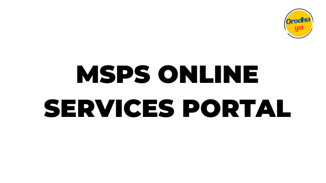 MSPS Online Services Portal www.ghris.go.ke 'Steps' To Start
