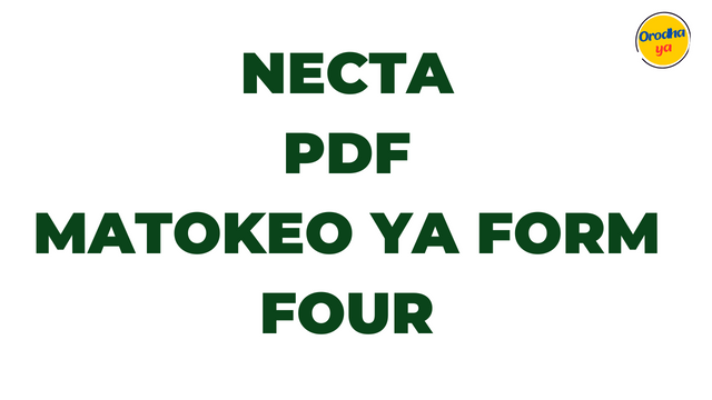 NECTA Matokeo ya Form Four PDF