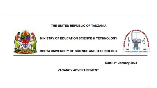4 New Job Opportunities at MUST For January 2024