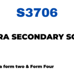 Bagara Secondary School Matokeo ya NECTA Results S3706 Release Check Out