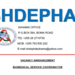 Biomedical Service Coordinator (BSC) at SHDEPHA+ :Deadline: January 9, 2023