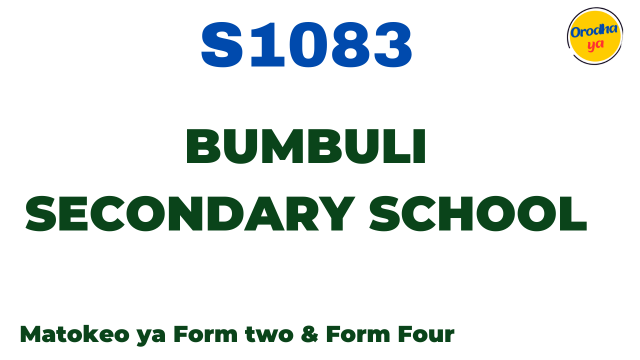 Bumbuli Secondary School Matokeo ya NECTA Results S1083 Release Check Out