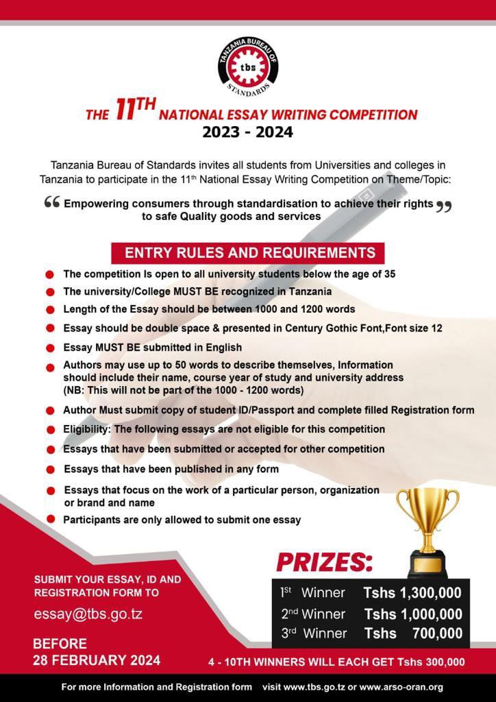TBS Essay writing competition