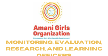 Monitoring, Evaluation, Research, and Learning Officers at Amani Girls Organization (AGO)